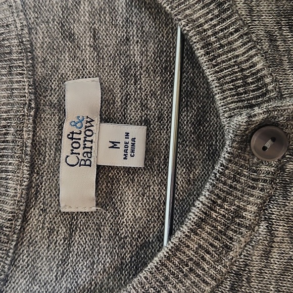 Croft & Barrow Women's Heathered Gray Cardigan - Picture 2 of 6